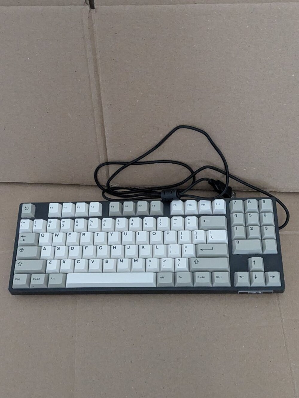 HAVIT KB487L Mechanical PC Keyboard Red Switch 89 Keys (Black, Gray, White)